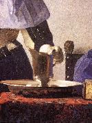 VERMEER VAN DELFT, Jan Young Woman with a Water Jug (detail) re oil painting